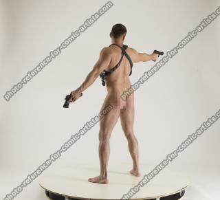 2020 01 MICHAEL NAKED SOLDIER DIFFERENT POSES WITH GUN (6)